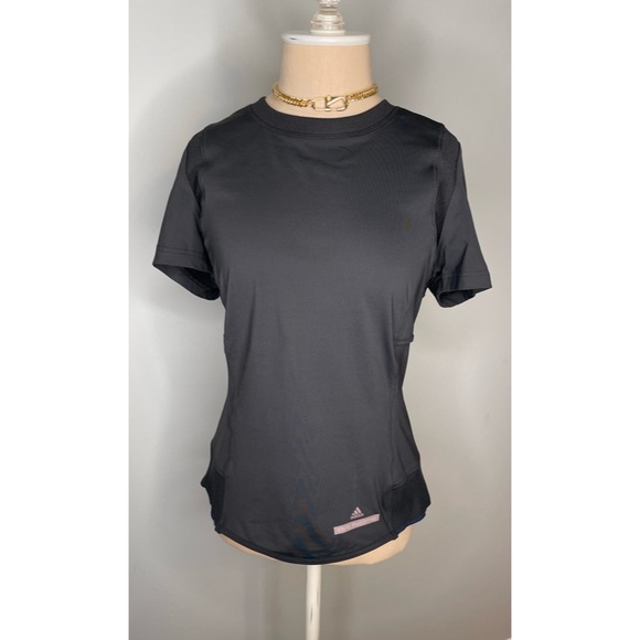 Stella McCartney x Adidas Collaboration/ black performance athletic top/Size L - Picture 2 of 4